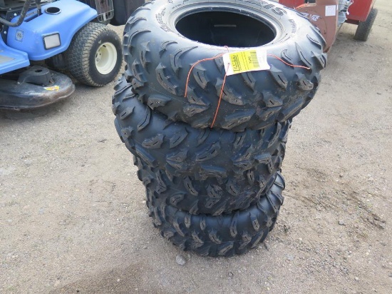 (4) Maxxis ATV tires - approx 400 miles on them (2) 26x10-12 & (2) 26x8-12,