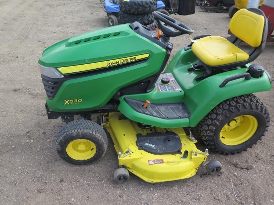 John Deere X530 mower with 54" deck, 260hrs, tag#7960
