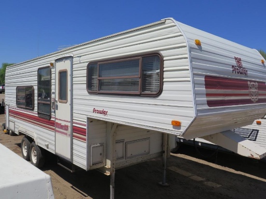 1986 Prowler 5th wheel camper  (Transfer & Lic Fees will Apply), tag#7740