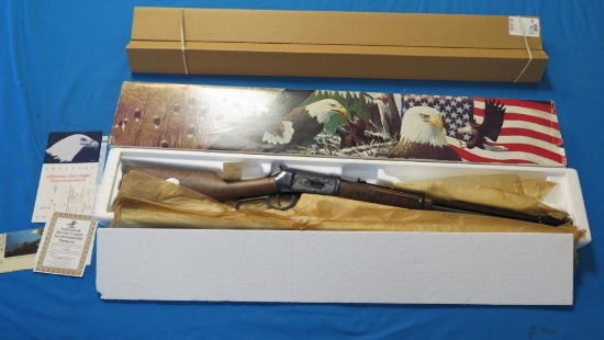 Winchester Big Bore Model 94 XTR blued in 375 Win with Straight walnut stoc