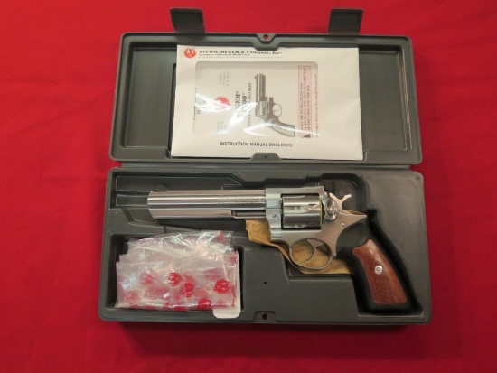 Ruger GP 100 .357 magnum revolver, stainless Steel, like new in box, ser# 1