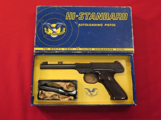 High Standard Duramatic model M101 .22LR semi auto pistol, 6 1/2" Bbl, Spar