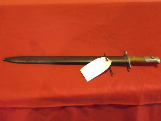 Swiss Model 1914 Pioneer Bayonet marked H.S. + Scabbard, tag#3592