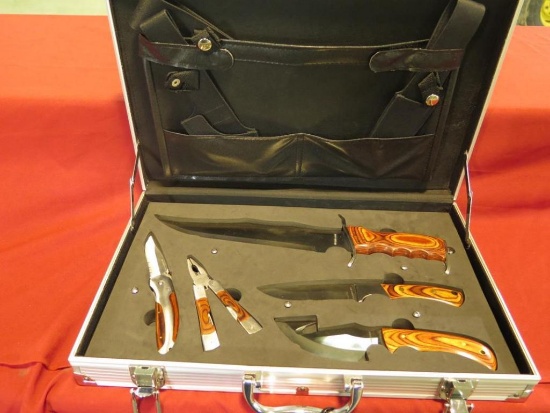 Cobalt 5pc knife set, like new in case, tag#4008