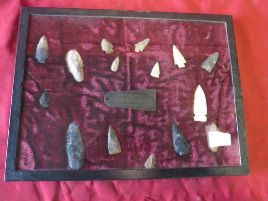 15 Minnesota found arrowheads, tag#6345