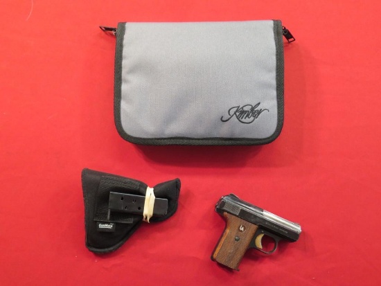 Reck P8 6.35mm (25acp) semi auto pistol, made in West Germany, w/2 magazine