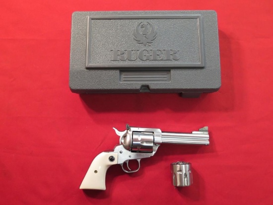 Ruger New Model Blackhawk .45acp/.45LC revolver, stainless, 2 cylinders, or