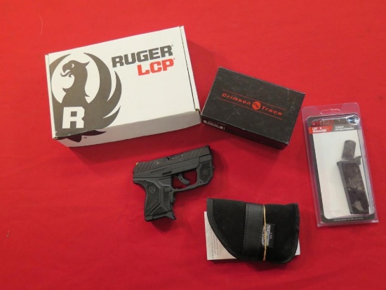 Ruger LCP II 380auto semi auto pistol, 2 magazines, Crimson Trace laser, Un