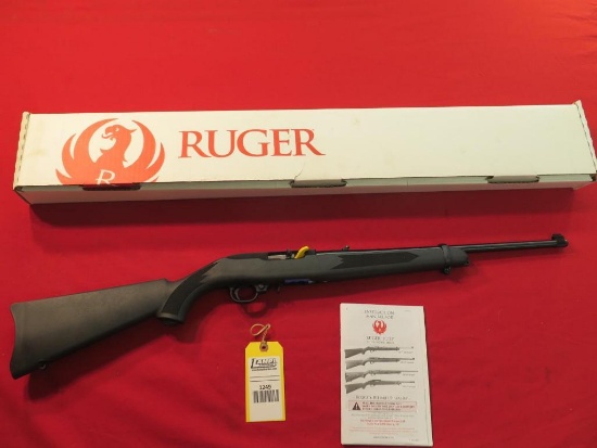 Ruger 10/22 .22LR semi auto, new in box, synthetic, tag#1249