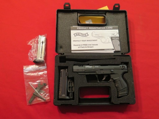 Walther P22 Target .22 semi-auto pistol with barrel weight and adjustable s