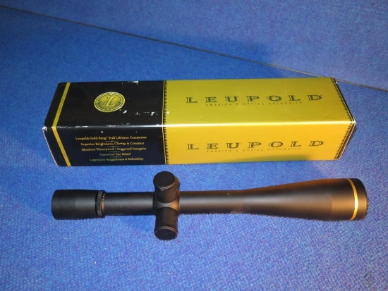 Leupold 45x45mm Competition 30mm crosshair scope with box, tag#3715