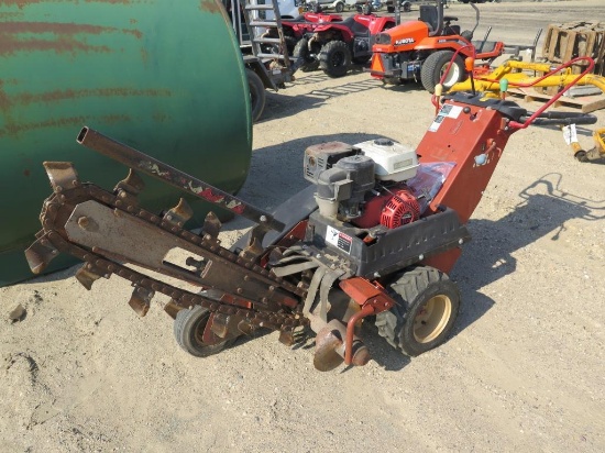 Ditchwitch trencher 1030 11hp Honda - runs, tag#3602