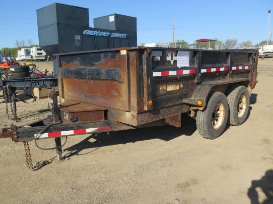 2008 PJ 7x12 dump trailer, dump function does not work , tag#4102