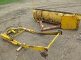 Snowplow with frame, complete with controls, pump, tank, tag#3194