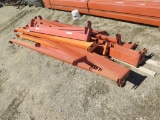 Pallet of various racking beams, 4-10', tag#3419