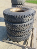 (4) Semi tires, tag#3735