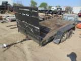 10 ft homemade trailer, tag#3828