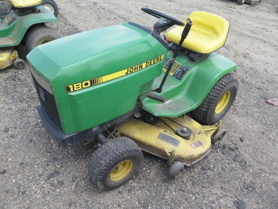 John Deere 180 18hp, 48", runs good, but may need new starter switch, tag#3