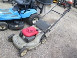 Honda Harmony 214 self propelled push mower - runs, tag#4038