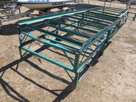 Daka 32' straight walk dock frame with 8' ramp, frame only, tag#3140