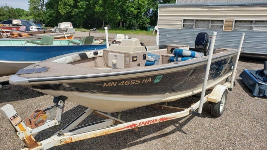 1996 Smokercraft 161 Pro Mag 16' w/Mercury 40hp with console (runs good, ju