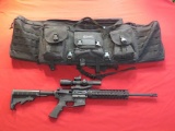 Smith & Wesson M&P 15 .223 semi auto, collapsible stock, Burris full field