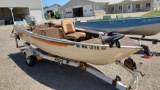 1979 Sea Nymph 16' aluminum w/Evinrude 50hp outboard (runs) on 1967 Spartan