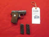 Colt Junior .25 semi auto pistol, 3 mags , tag#5377