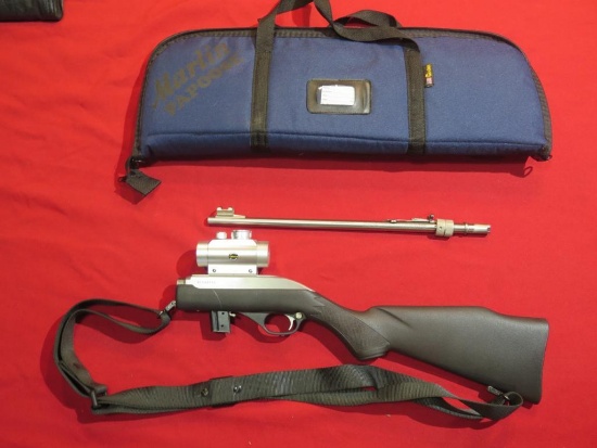 Marlin Model 70PSS Papoose .22LR semi auto, stainless steel, custom carryin