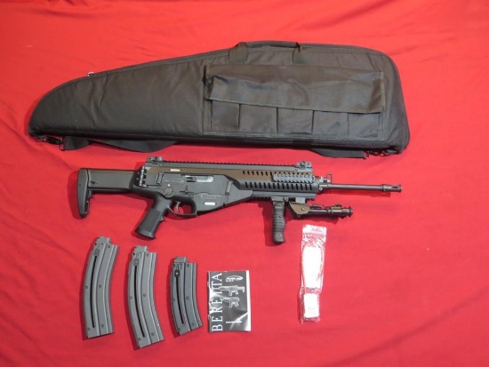 Beretta ARX 160 .22LR HV carbine, soft case, 20rd and (2) 30rd mags, bipod,