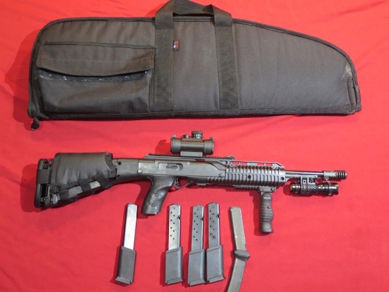 Hi Point Model 995 9mm carbine semi auto, (2) 10rd & (4) 15rd mags, custom