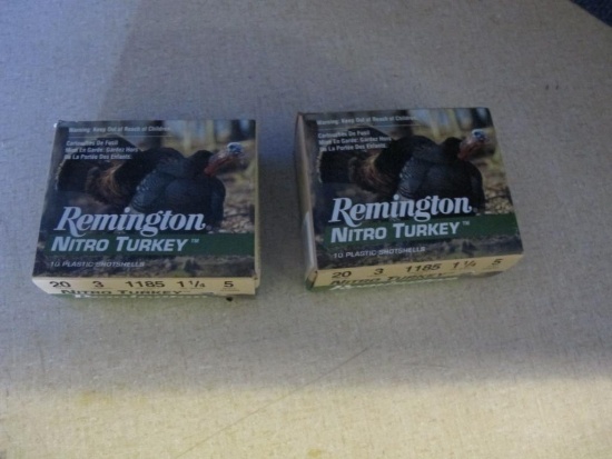 20rds Remington Nitro Turkey 12ga 3" 1 1/4 5 shot, tag#6331