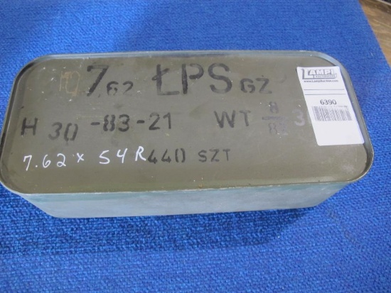 440rds 7.62x54R in unopened military tin, tag#6390
