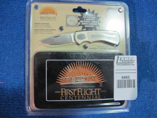 First in flight Centennial knife, tag#6443
