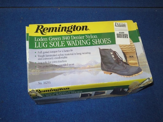 Remington rubber sole wading shoes, sz 11, tag#6500