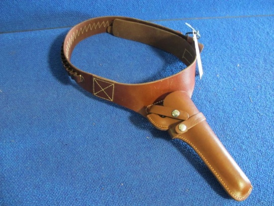 Hunter 1100-48 leather holster & belt, tag#6541