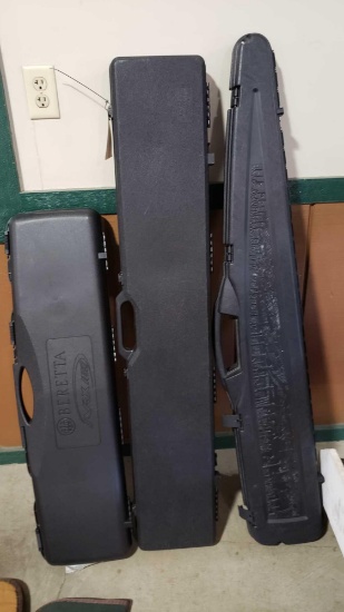 (3) Misc hard gun cases up to 52"L, tag# 6760