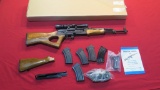 Maadi AK-47 MISR 7.62x39 semi auto, like new in box, variable scope t, orig