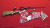 Savage 99C .243 lever, action & barrel, clip, box of parts , tag#6025