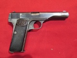 Browning FN P32cal semi auto pistol, original leather holster, extra 9rd ma