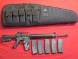 DPMS AR-15 .223/5.56 semi auto, (6) 30rd mags, extended butt stock, soft ca
