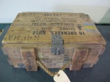 10 Grenade wooden military crate, tag#6740