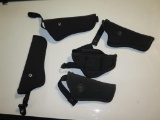 (4) Black nylon holsters, tag#6754