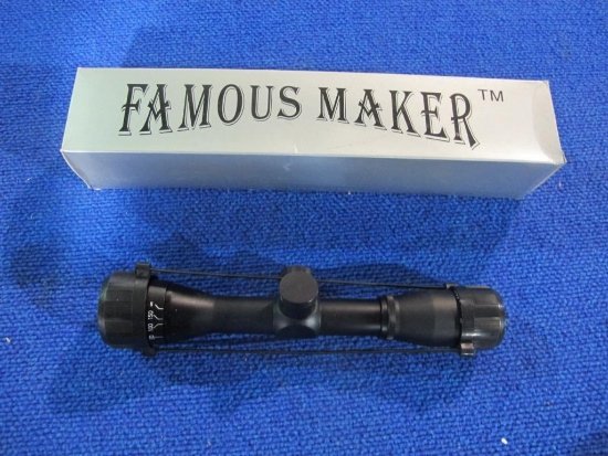 Famous Maker 3x32 scope, new in box, tag#6090