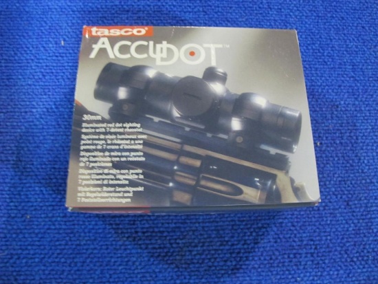 Tasco AccuDot Red Dot scope, new in box, tag#6093