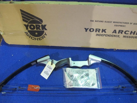 York 60-70#, 30-31â€ recurve bow, As new in box, tag#6401