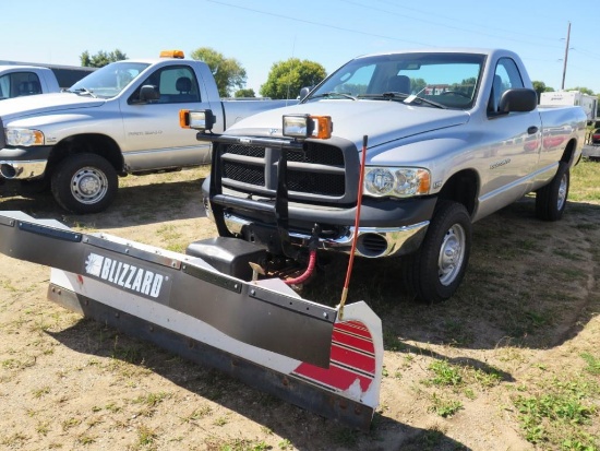 2005 Dodge Ram 2500 PU 3/4T 4wd Std Cab, 4x4, 5.7 Hemi, Blizzard 8 1/2' Plo