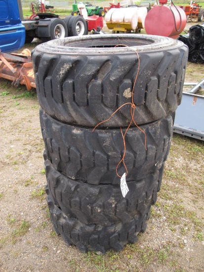 (4) 12x16.5 skid steer tires~1625