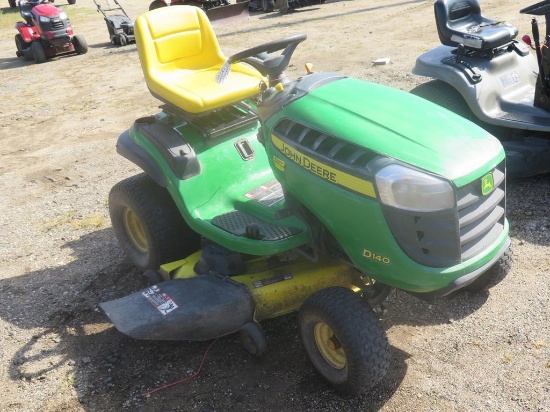 John Deere D140 48" 22hp, mulcher attachment, 325hours, runs great!~1415