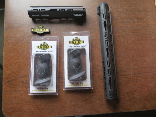 Luth-AR Rails & Pistol Grips - NEW, tag#7393